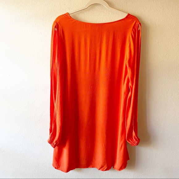 LOVERS + FRIENDS Orange Arm Slit Mini Dress - Picture 4 of 8